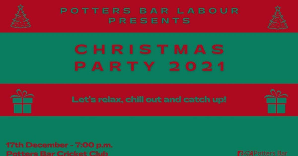 Potters Bar Labour 2021 Festive Party Hertsmere Labour Party