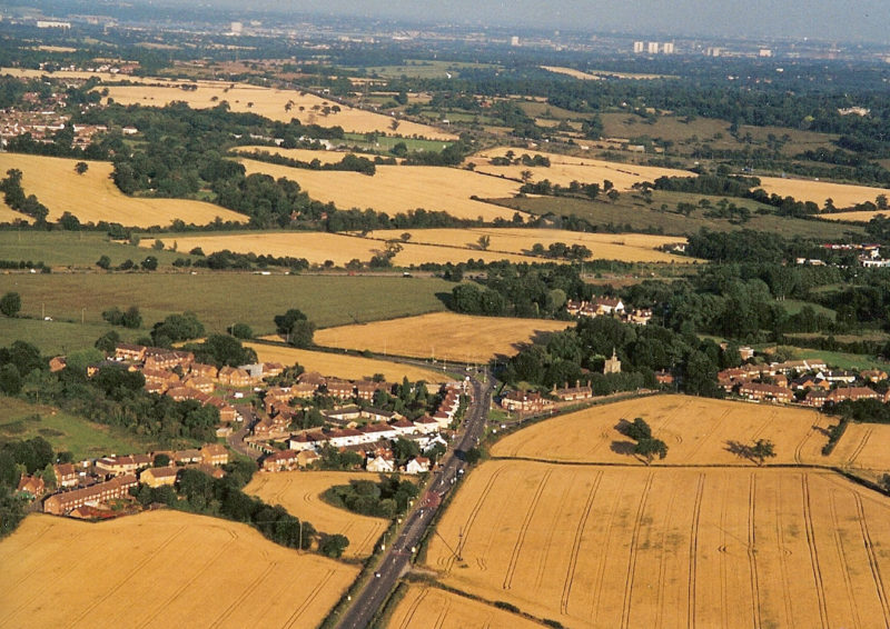 Arial shot of South Mimms