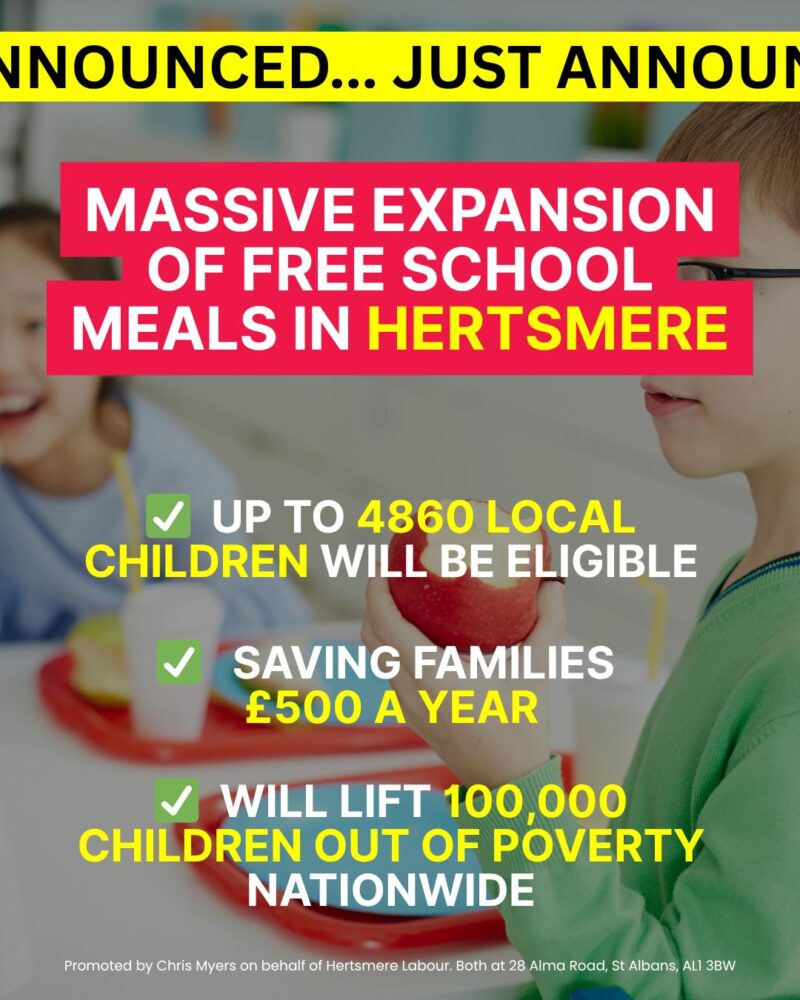 Massive Expansion of free school meals
